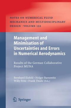 Cover of the book Management and Minimisation of Uncertainties and Errors in Numerical Aerodynamics