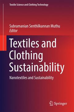 Cover of the book Textiles and Clothing Sustainability