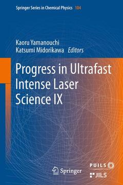 Couverture de l’ouvrage Progress in Ultrafast Intense Laser Science