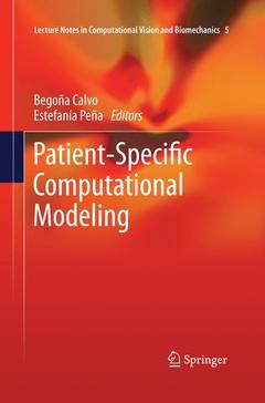 Couverture de l’ouvrage Patient-Specific Computational Modeling