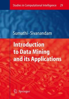 Couverture de l’ouvrage Introduction to Data Mining and its Applications