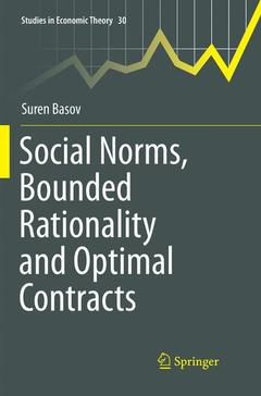 Couverture de l’ouvrage Social Norms, Bounded Rationality and Optimal Contracts