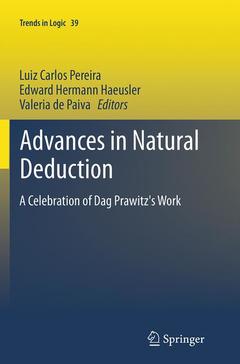 Cover of the book Advances in Natural Deduction