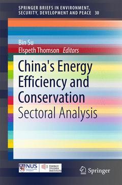 Couverture de l’ouvrage China's Energy Efficiency and Conservation