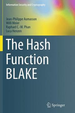 Couverture de l’ouvrage The Hash Function BLAKE