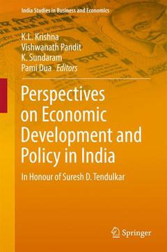 Couverture de l’ouvrage Perspectives on Economic Development and Policy in India