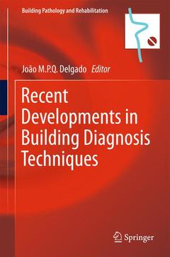 Couverture de l’ouvrage Recent Developments in Building Diagnosis Techniques