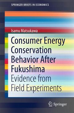 Couverture de l’ouvrage Consumer Energy Conservation Behavior After Fukushima