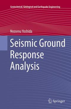 Couverture de l’ouvrage Seismic Ground Response Analysis