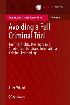Cover of the book Avoiding a Full Criminal Trial