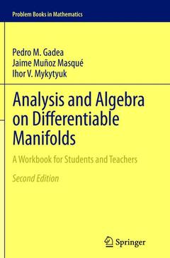 Couverture de l’ouvrage Analysis and Algebra on Differentiable Manifolds