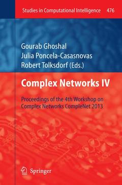 Couverture de l’ouvrage Complex Networks IV