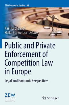 Cover of the book Public and Private Enforcement of Competition Law in Europe