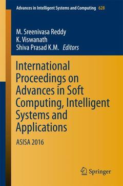 Couverture de l’ouvrage International Proceedings on Advances in Soft Computing, Intelligent Systems and Applications 