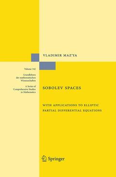 Couverture de l’ouvrage Sobolev Spaces