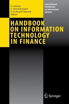 Couverture de l’ouvrage Handbook on Information Technology in Finance