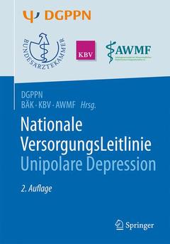 Couverture de l’ouvrage S3-Leitlinie/Nationale VersorgungsLeitlinie Unipolare Depression