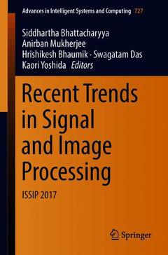 Couverture de l’ouvrage Recent Trends in Signal and Image Processing