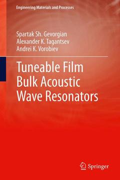 Cover of the book Tuneable Film Bulk Acoustic Wave Resonators