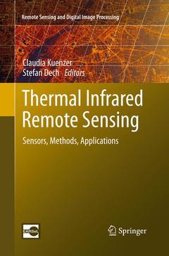 Couverture de l’ouvrage Thermal Infrared Remote Sensing
