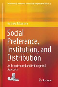 Couverture de l’ouvrage Social Preference, Institution, and Distribution