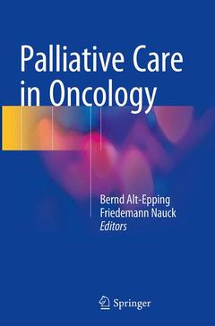 Couverture de l’ouvrage Palliative Care in Oncology