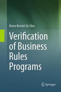 Couverture de l’ouvrage Verification of Business Rules Programs