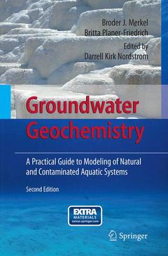 Couverture de l’ouvrage Groundwater Geochemistry