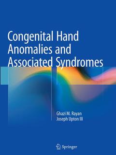 Couverture de l’ouvrage Congenital Hand Anomalies and Associated Syndromes