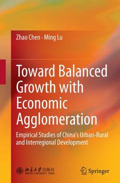 Couverture de l’ouvrage Toward Balanced Growth with Economic Agglomeration
