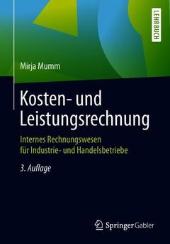 Couverture de l’ouvrage Kosten- und Leistungsrechnung