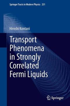 Couverture de l’ouvrage Transport Phenomena in Strongly Correlated Fermi Liquids