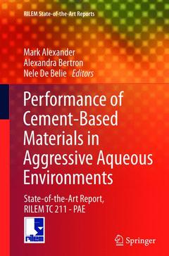 Couverture de l’ouvrage Performance of Cement-Based Materials in Aggressive Aqueous Environments