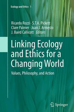 Couverture de l’ouvrage Linking Ecology and Ethics for a Changing World