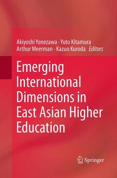 Cover of the book Emerging International Dimensions in East Asian Higher Education