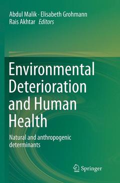 Couverture de l’ouvrage Environmental Deterioration and Human Health
