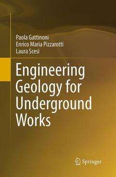 Cover of the book Engineering Geology for Underground Works