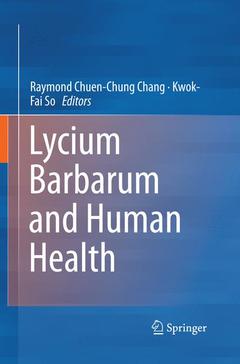 Couverture de l’ouvrage Lycium Barbarum and Human Health