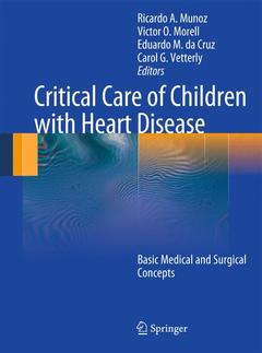 Couverture de l’ouvrage Critical Care of Children with Heart Disease 