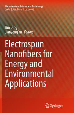 Couverture de l’ouvrage Electrospun Nanofibers for Energy and Environmental Applications
