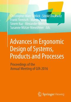 Cover of the book Advances in Ergonomic Design of Systems, Products and Processes