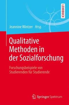 Couverture de l’ouvrage Qualitative Methoden in der Sozialforschung