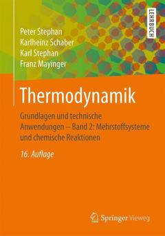 Couverture de l’ouvrage Thermodynamik