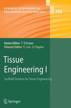 Couverture de l’ouvrage Tissue Engineering I