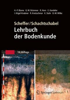 Couverture de l’ouvrage Scheffer/Schachtschabel: Lehrbuch der Bodenkunde