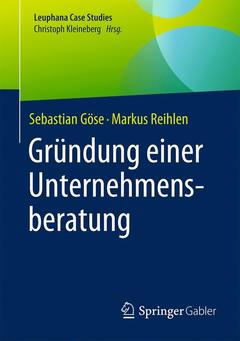 Cover of the book Gründung einer Unternehmensberatung