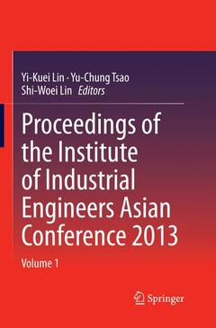Couverture de l’ouvrage Proceedings of the Institute of Industrial Engineers Asian Conference 2013