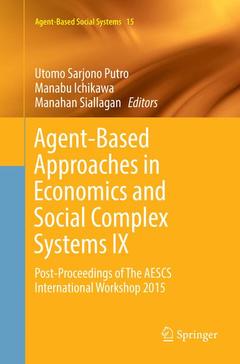 Couverture de l’ouvrage Agent-Based Approaches in Economics and Social Complex Systems IX