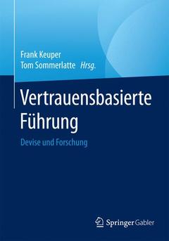 Cover of the book Vertrauensbasierte Führung 
