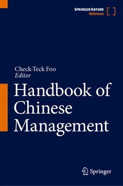 Couverture de l’ouvrage Handbook of Chinese Management